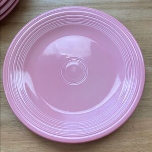 Fiesta Peony LLA Classic Rim 10 1/2 Inch Plate in good condition made in USA
